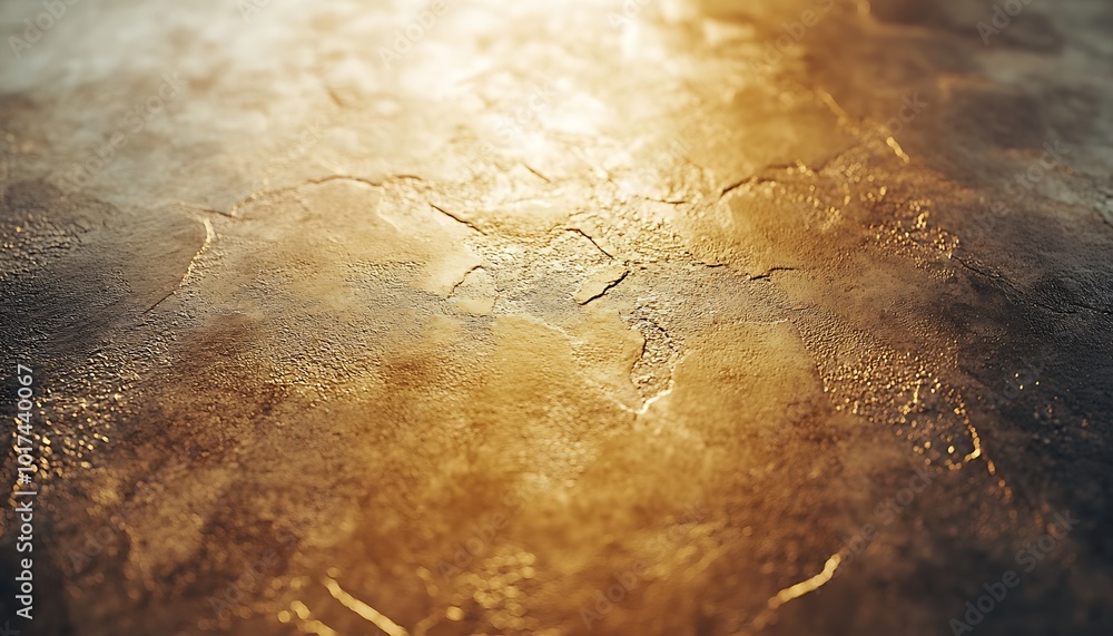 Poster a textured surface with warm, golden hues and subtle cracks, creating an elegant and rich aesthetic.