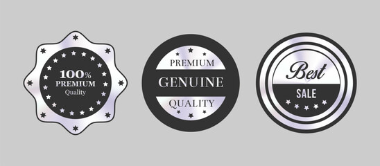 Premium quality and best sale badge set for branding and marketing


