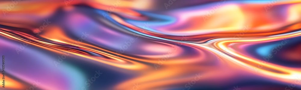 Poster A vibrant, abstract swirl of colors showcases a dynamic interplay of light and texture, evoking a sense of motion and fluidity.