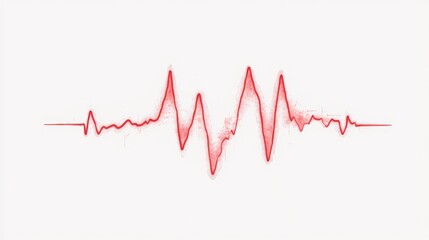 Fototapeta premium Abnormal Heart Rhythm EKG Monitoring Image