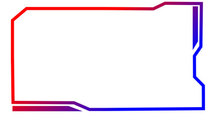 Frame technology theme isolated on transparent background  © Artmoreink