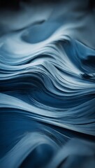 Abstract Blue Swirling Pattern