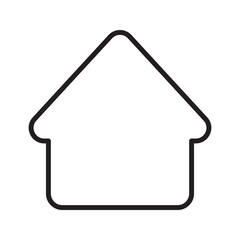 Home icon on a white background. Homepage icon. House icon.