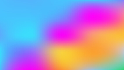 Bright background mixed with many colors, blue, Pink, Orange, Green