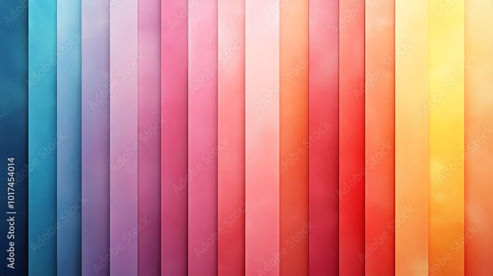Poster A vibrant gradient of colors transitioning from blue to orange, showcasing smooth blending and a modern aesthetic.