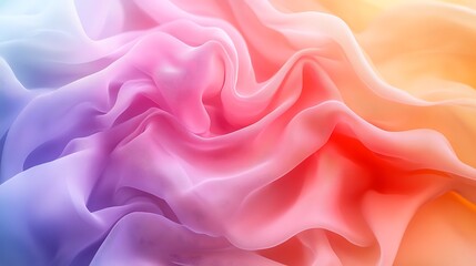 Fototapeta premium A soft, flowing fabric of pastel colors, creating a gentle interplay of hues and textures.