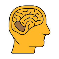 uterine cancer line icon vector. uterine cancer sign. isolated symbol illustration