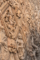 Exquisite Brick Carvings of the Tang Pagoda at Xiuding Temple