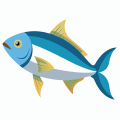 fish on white background