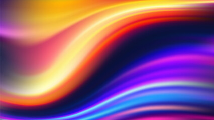 Abstract Swirling Gradient Colors Blurred Background