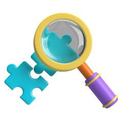 Magnifier Glass with Puzzle