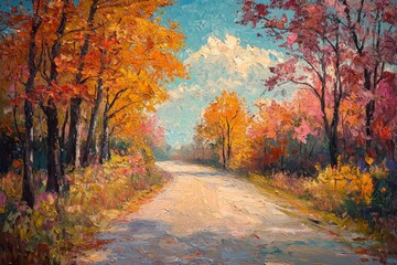 Obraz premium Abstract oil painting illustration background