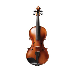 Fototapeta premium Classical stringed violin on transparent background PNG Generative AI
