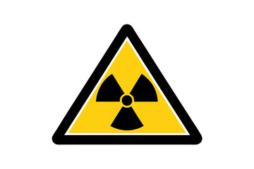 Radiation Hazard Sign | vector silhouette illustration on white background