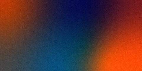 Abstract noise background with a blue and orang gradient for appealing and modern aesthetic Gradient orange blue blur abstract background .	
