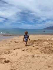 child on the beach