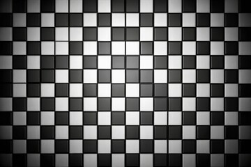 Abstract macro black and white checkered background