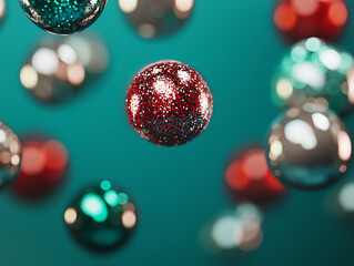 glitter sphere, sparkling sphere, glitter ball, shining sphere, metallic sphere,