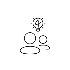 creative idea collaboration icon, Meeting icons