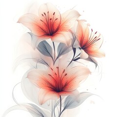 Fototapeta premium abstract floral background