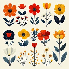 seamless pattern with flowers