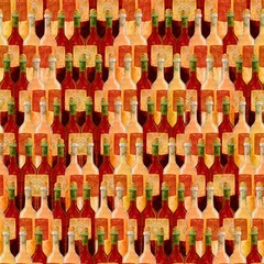 Colorful Pattern of Various Bottles Ideal for Food and Beverage Product Design Ideas