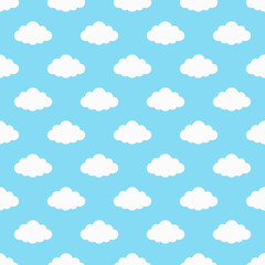 Cloudscape background. Sky and clouds background. Blue sky and white clouds. Cloud icon