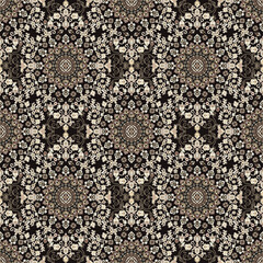 Motif African ethnic handmade beautiful Ikat art.African Ikat ethnic tribal, boho colors seamless wallpaper.Animal print on ethnic tropical pattern.Motifs African boho paisley Floral Ikat background