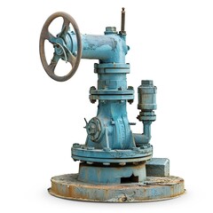Fototapeta premium Water pump. isolated object, transparent background isolated on white background 