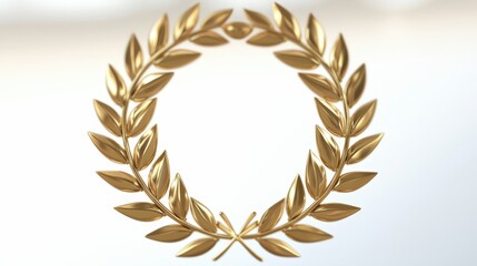 Golden Laurel Wreath   Award  Victory  Success  Celebration