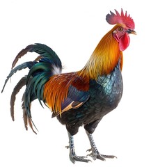 Fototapeta premium rooster isolated on white background