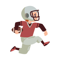 kid playing american football