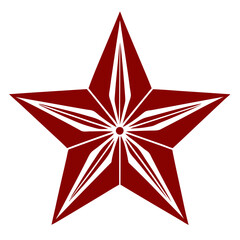 Christmas Star with Festive Design