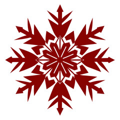 Snowflake with Intricate Winter Design