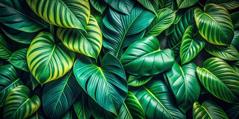 Embrace vibrant nature aesthetics by photographing portraits with tropical leaves patterns, creating enchanting visuals that burst with lush colors