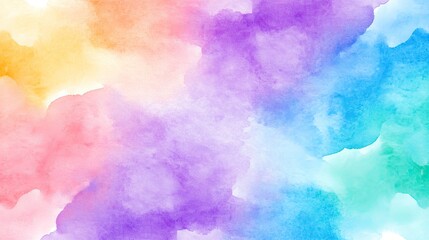 Vibrant Multicolor Abstract Watercolor Background