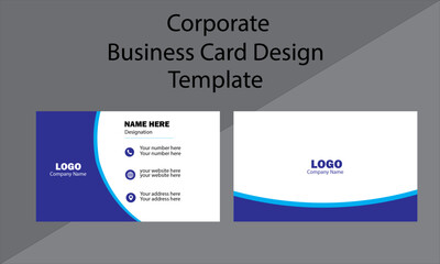 Fototapeta premium Creative modern minimal name card and business card template design 