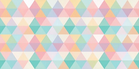 Fototapeta premium Abstract geometric pattern in pastel colors reflected