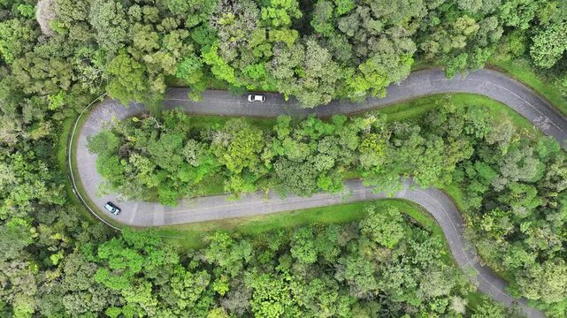 Morretes Brazil. Estrada Da Graciosa At Morretes In Parana Brazil. Historical Road. Winding Landscape. Travel Destination. Estrada Da Graciosa At Morretes In Parana Brazil. Vacation Tourism.