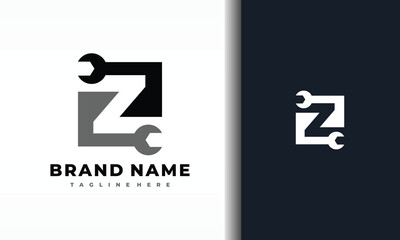 letter Z wrench logo