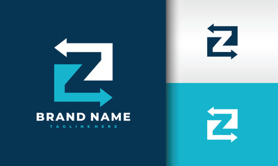 letter Z arrow logo