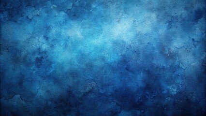Fototapeta premium Abstract dark blue watercolor background with textured details