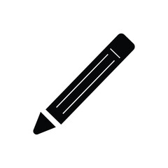 Pencil icon logo design template isolated illustration
