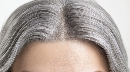 Fototapeta premium Gray hair due to age