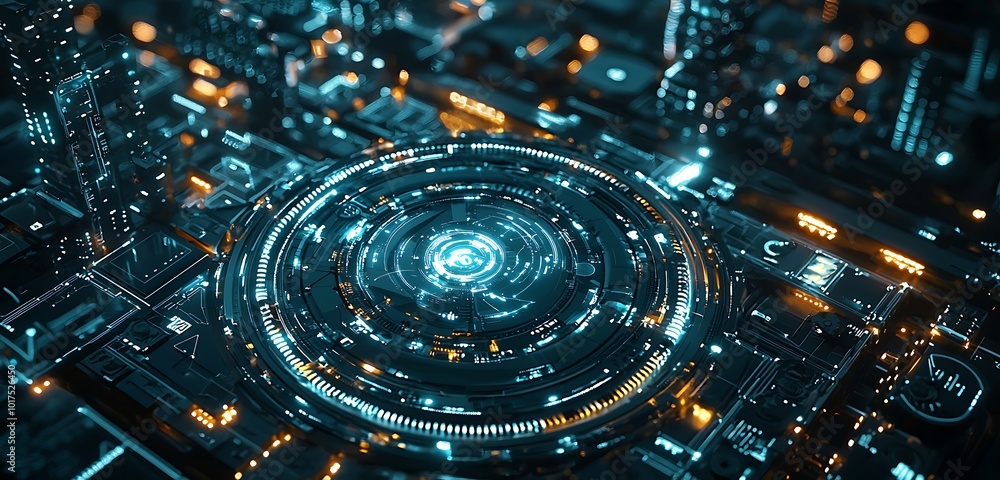 Aufkleber visual highlighting cybersecurity challenges with iot in today's digital realm.