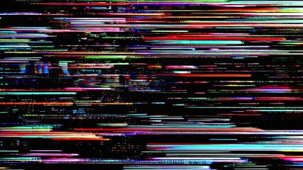 Digital glitch effect, background. 4K