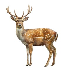 Fototapeta premium Tufted Deer Isolated on transparent background 