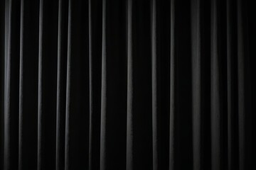 black curtain with a white stripe on it