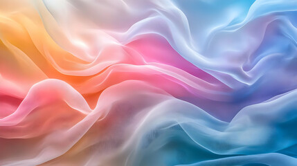 Obraz premium Abstract Pastel Rainbow Fabric.