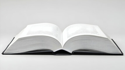 Open Book with Blank Pages.